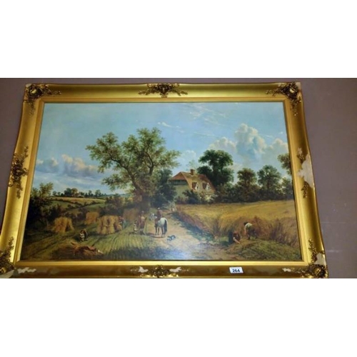 264 - A large picture of a Summer Harvest