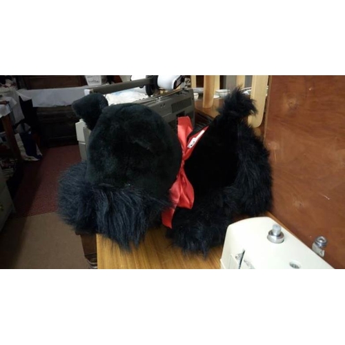 274 - A large black West Highland terrier toy