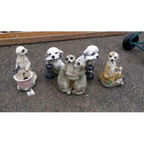 70 - 5 garden ornaments