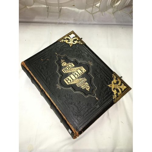 405 - A Victorian family Bible with many illustrations and edited by Rev. John Eadle