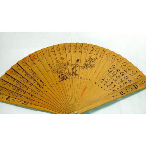 200 - A collection of mainly Chinese and hand painted fans, approximately 20