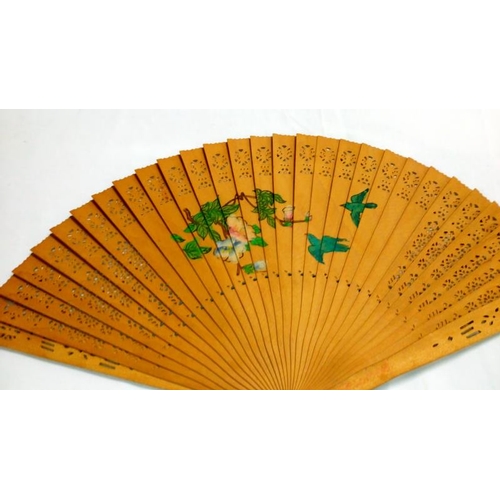 200 - A collection of mainly Chinese and hand painted fans, approximately 20