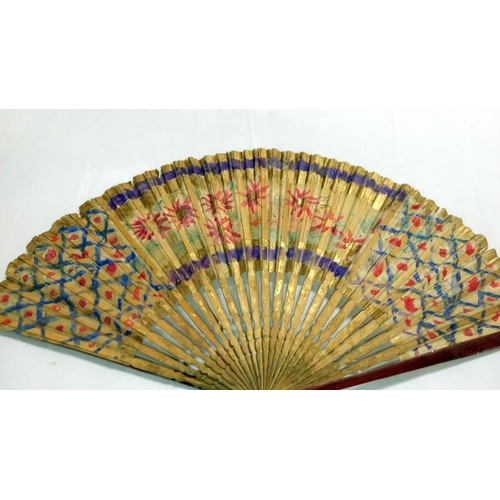 200 - A collection of mainly Chinese and hand painted fans, approximately 20