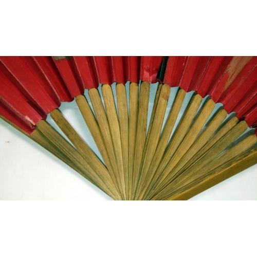 200 - A collection of mainly Chinese and hand painted fans, approximately 20