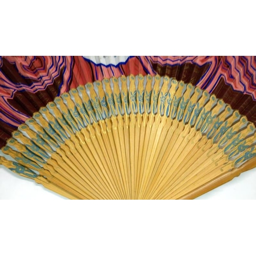 200 - A collection of mainly Chinese and hand painted fans, approximately 20