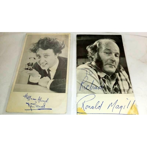 201 - A collection of celebrity photographs including signatures from Philip Schofield, Chas and Dave, Ter... 