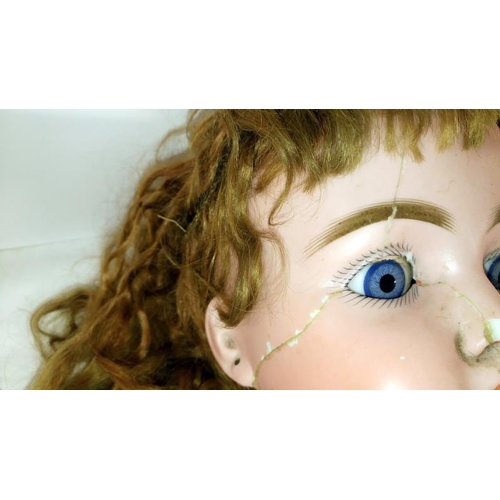 416 - A Victorian Bisque head doll A/F