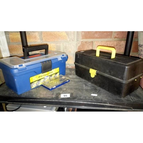 95 - 2 tool boxes & contents