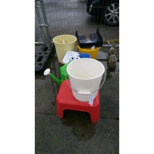 30H - A quantity of plastic buckets etc.