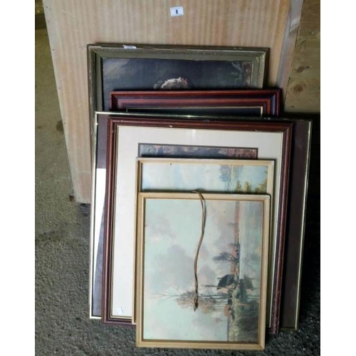 8 - A quantity of framed & glazed pictures