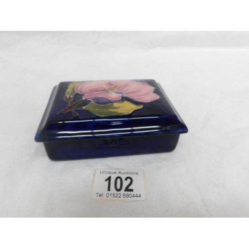 102 - A Moorcroft magnolia soap dish