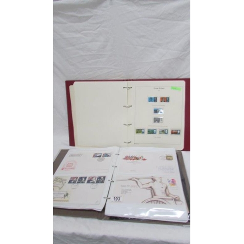 193 - 2 albums of stamps and first day covers