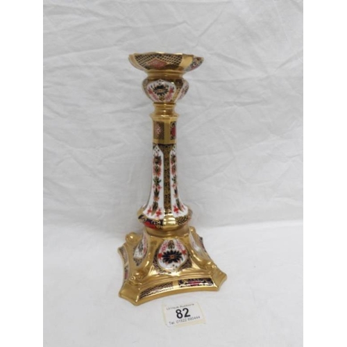 82 - A Royal Crown Derby candlestick