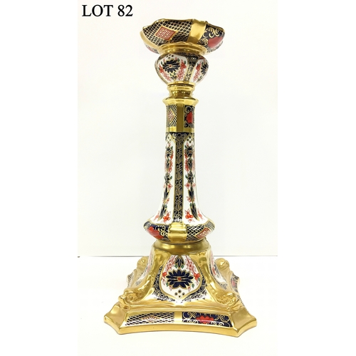 82 - A Royal Crown Derby candlestick