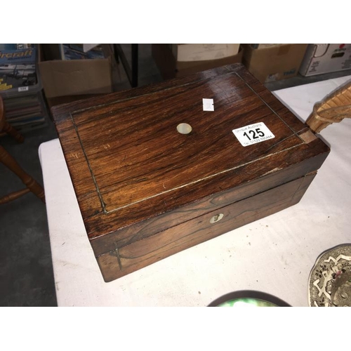 125 - A rosewood box