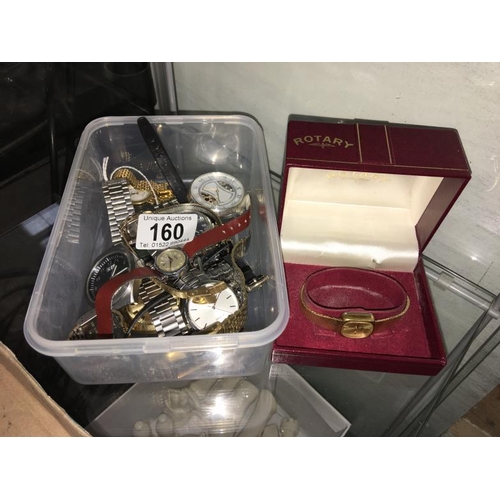 160 - A quantity of watches