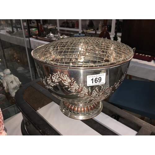 169 - A silver plated bowl