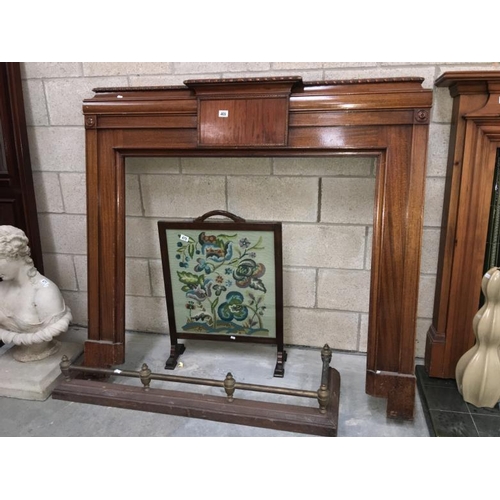 469 - Edwardian mahogany fire surround