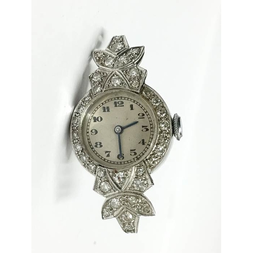 1247 - An art deco ladies diamond cocktail watch head