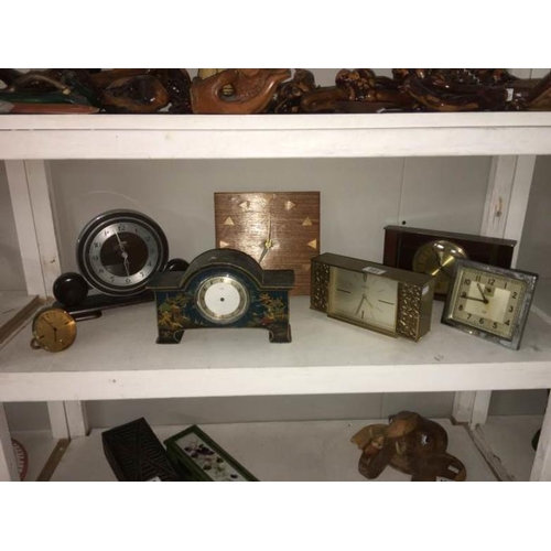 101 - 7 vintage clocks including Hynzel