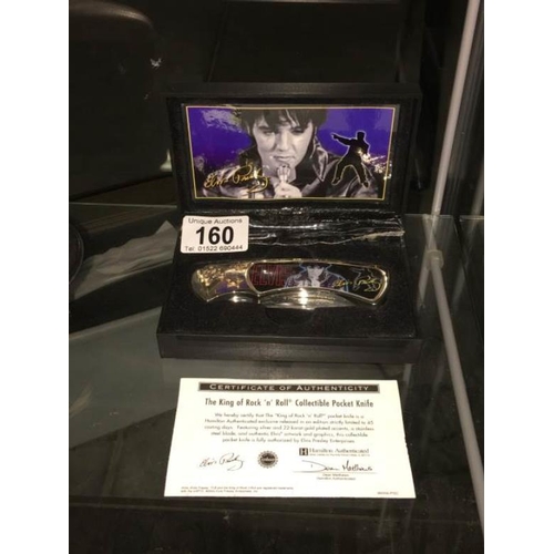 160 - A limited edition King of Rock and Roll pocket knife