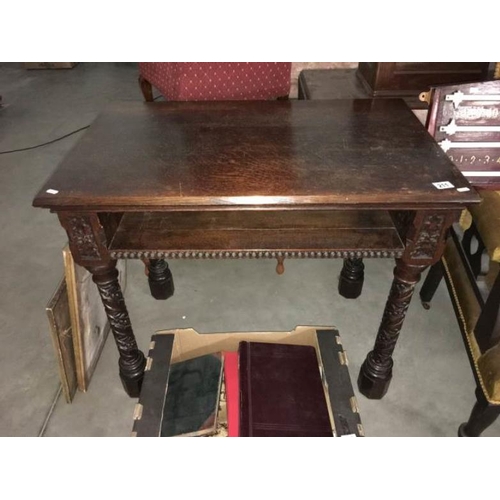 211 - A 19th c carved oak desk