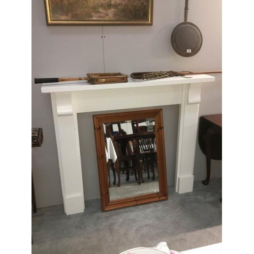 28 - A white fire surround