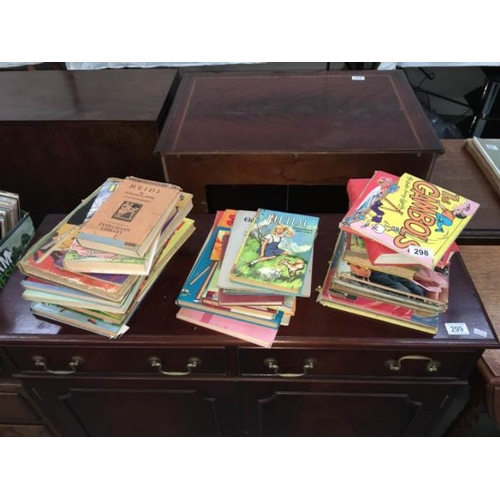 298 - A quantity of children's books including annuals and Ladybird etc