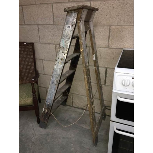 399 - A wooden step ladder