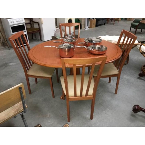 428 - A Morris table and chairs