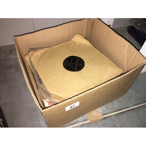 97 - A quantity of 78rpm records