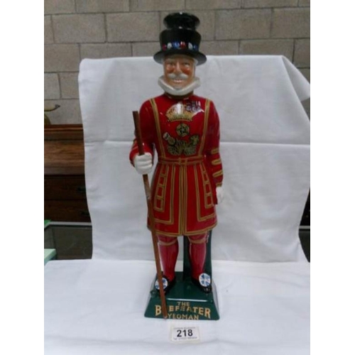 218 - A Carlton ware beefeater decanter