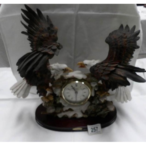 257 - A Juliana collection double eagle clock