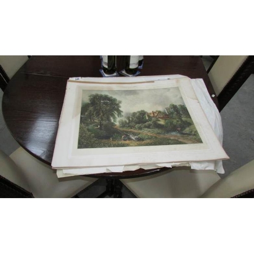 546 - 2 John Cother Webb Mezzotint engraving after Constable