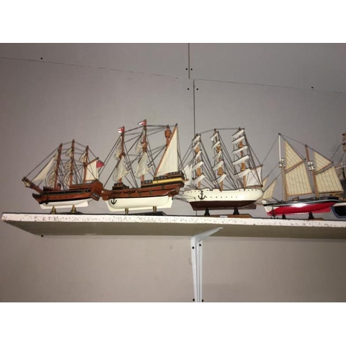 185 - A collection of model sailing boats