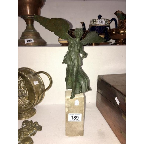 189 - A 19th century Empire tour bronze mercy angel