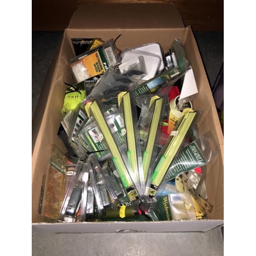 304 - 3 boxes of fishing tackle including bait, weights, floats etc