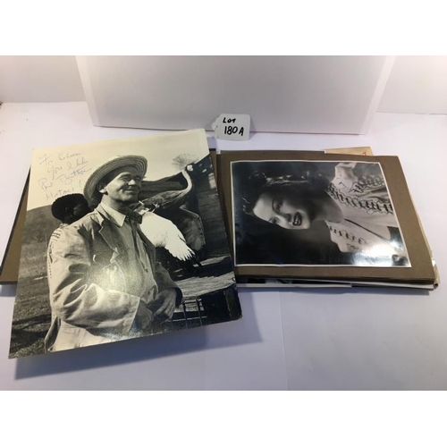 180A - An album of approximately 60 autographed photographs of various actors & dancers etc. including Mich... 