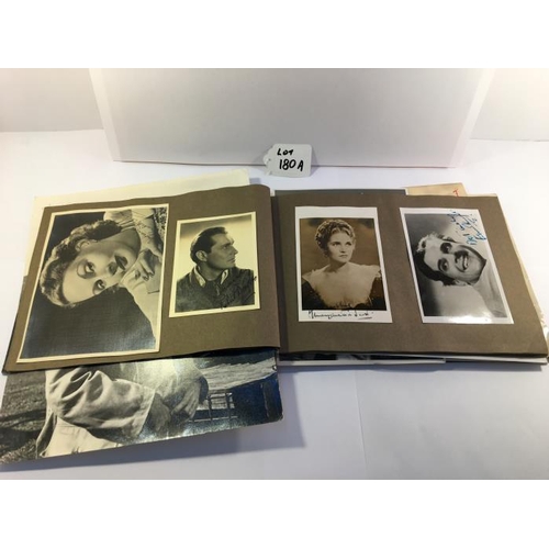 180A - An album of approximately 60 autographed photographs of various actors & dancers etc. including Mich... 