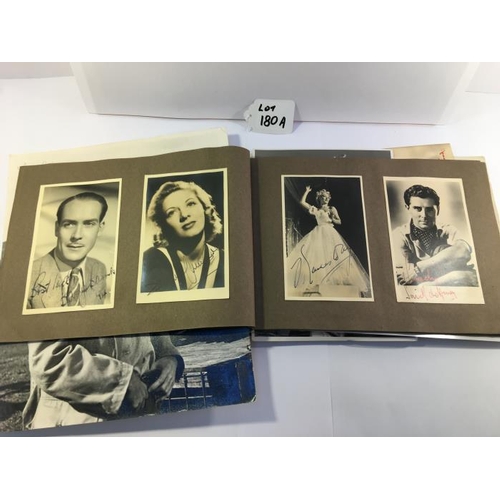 180A - An album of approximately 60 autographed photographs of various actors & dancers etc. including Mich... 