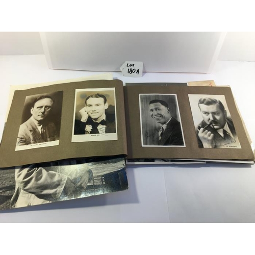 180A - An album of approximately 60 autographed photographs of various actors & dancers etc. including Mich... 