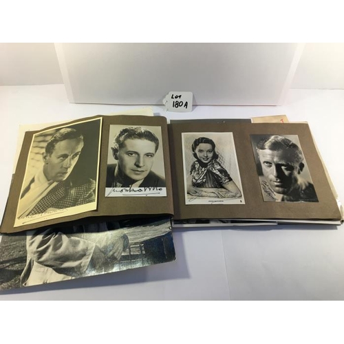 180A - An album of approximately 60 autographed photographs of various actors & dancers etc. including Mich... 