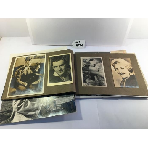 180A - An album of approximately 60 autographed photographs of various actors & dancers etc. including Mich... 