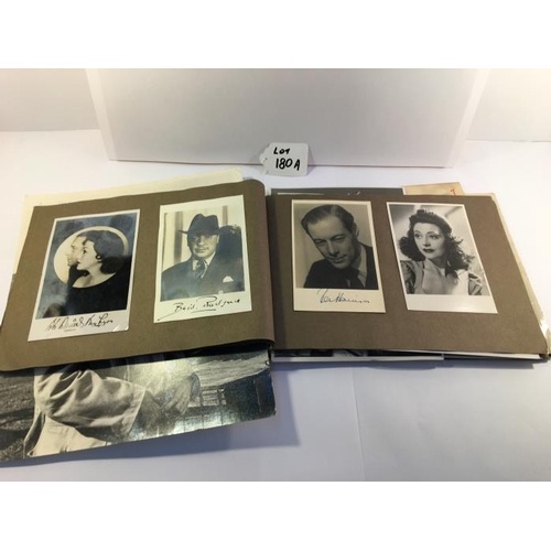 180A - An album of approximately 60 autographed photographs of various actors & dancers etc. including Mich... 