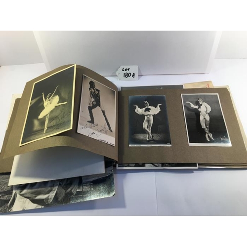 180A - An album of approximately 60 autographed photographs of various actors & dancers etc. including Mich... 