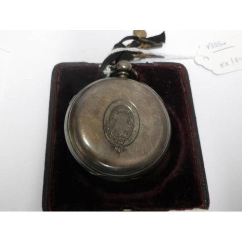 38 - A 19th century silver Marine Decimal chronograph, No. 71411, Warranted, maker W H, H M London 1878/7... 