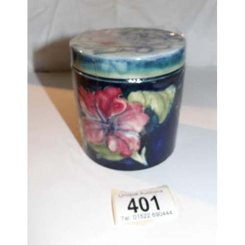 401 - A William Moorcroft lidded preserve jar