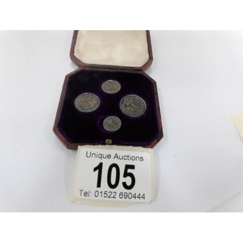 105 - A 1911 Maundy money coin set in original case