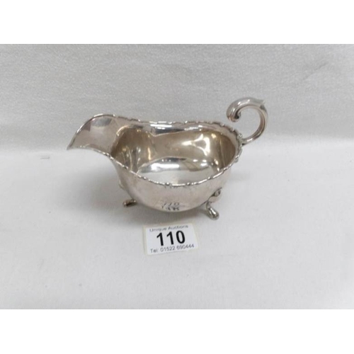 110 - A silver sauce boat, H M Birmingham 1934, approximately 166g