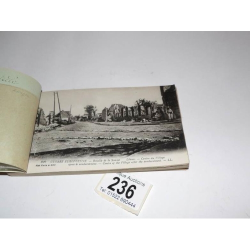 236 - A set of 24 WW1 'Batialle De La Somme' postcards, series 18